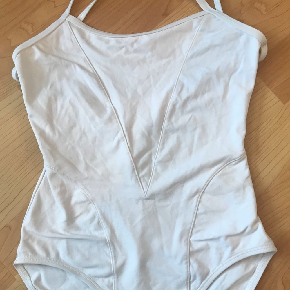 Harmonie Bodywear white leotard S